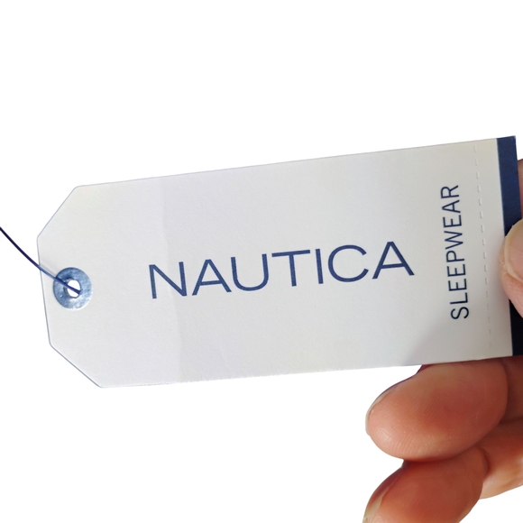 NWT-Nautica Men's Blue Sleepwear T-Shirt - Picture 4 of 6
